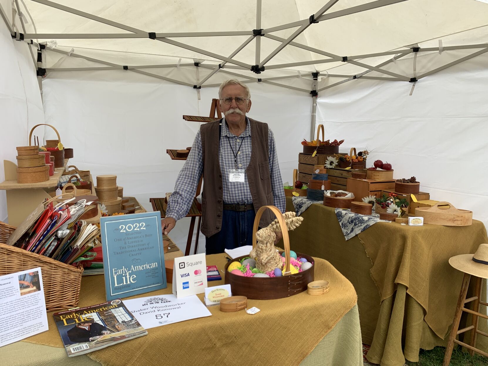 Dave Konowal features his woodworking pieces